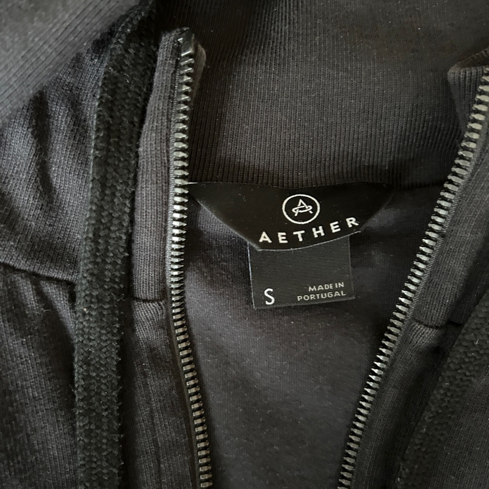Aether Men's Charcoal Zip-Up Sweater